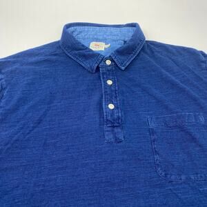 Faherty Blue Polo Shirt